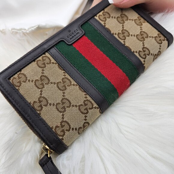 Gucci Supreme Ophidia Zip Around Wallet - Picture 9 of 17